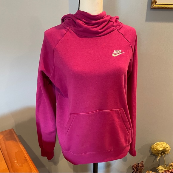 Nike Tops - Nike Funnel Neck Fleece Pullover Hoodie in size Medium